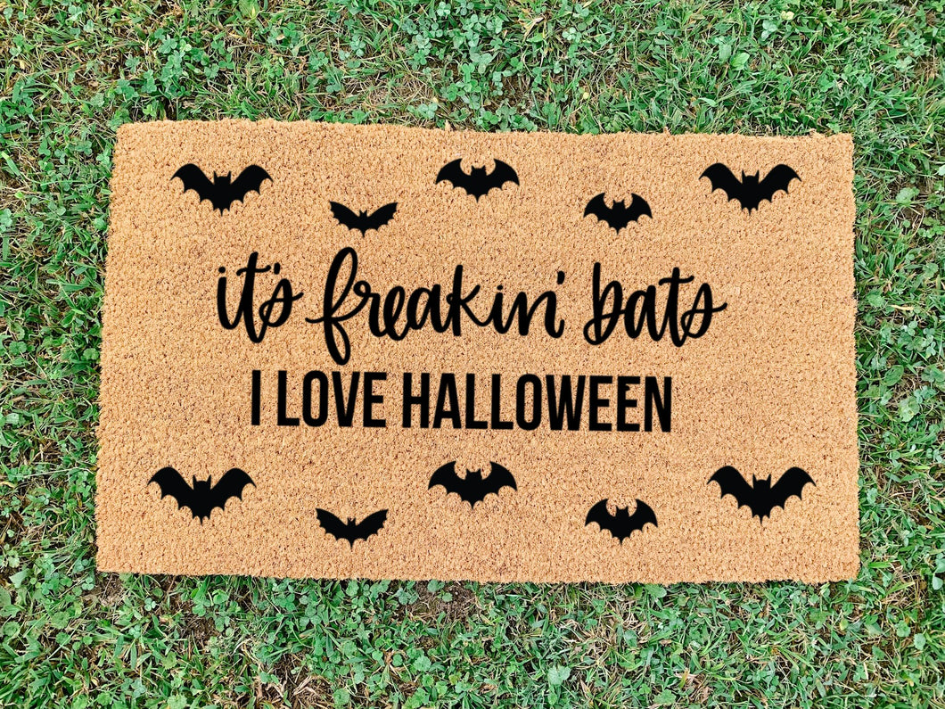 it's freakin' bats doormat