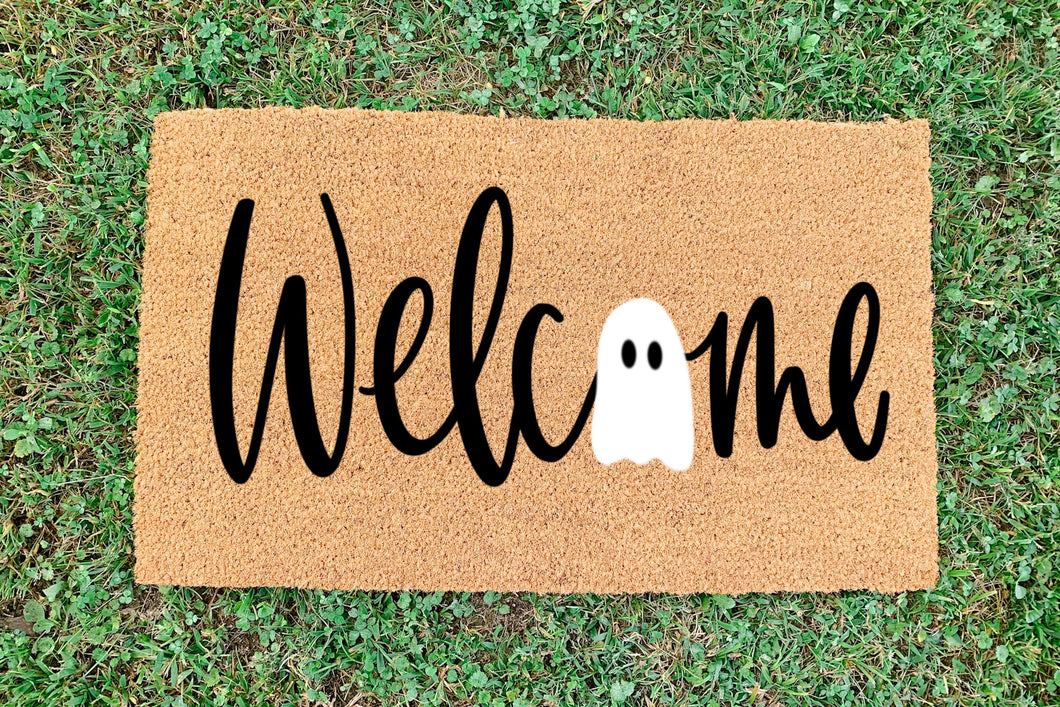 welcome ghost doormat