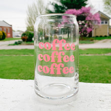 Load image into Gallery viewer, Coffee Coffee Coffee glass
