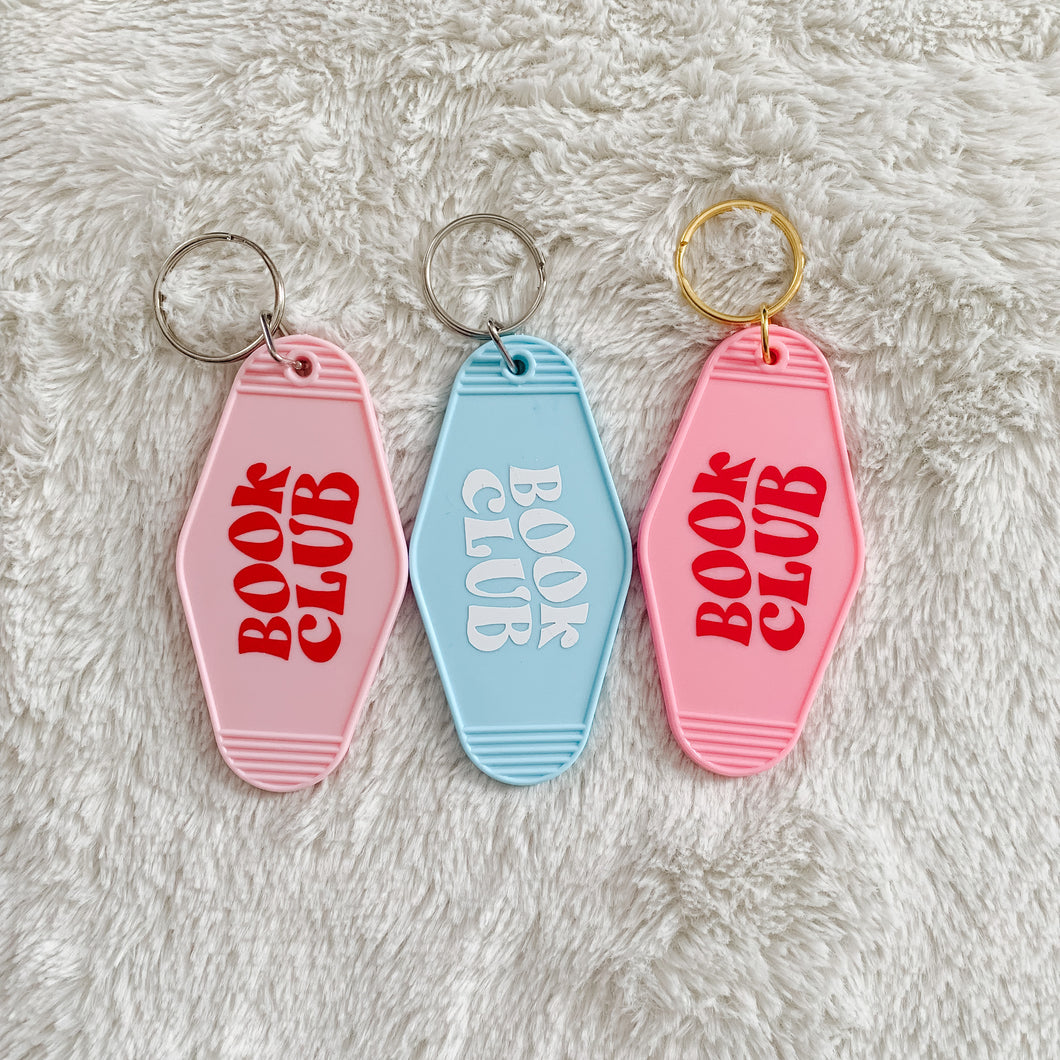 book club keychain