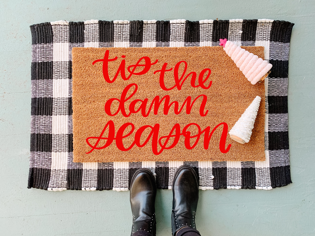 tis the damn season doormat