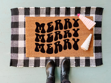 Load image into Gallery viewer, merry merry merry doormat
