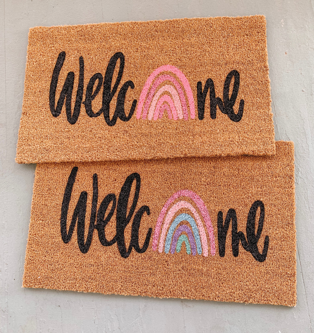 Rainbow doormat